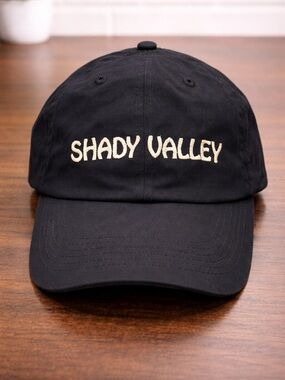 Like New Black "Shady Valley" Embroidered Dad Hat